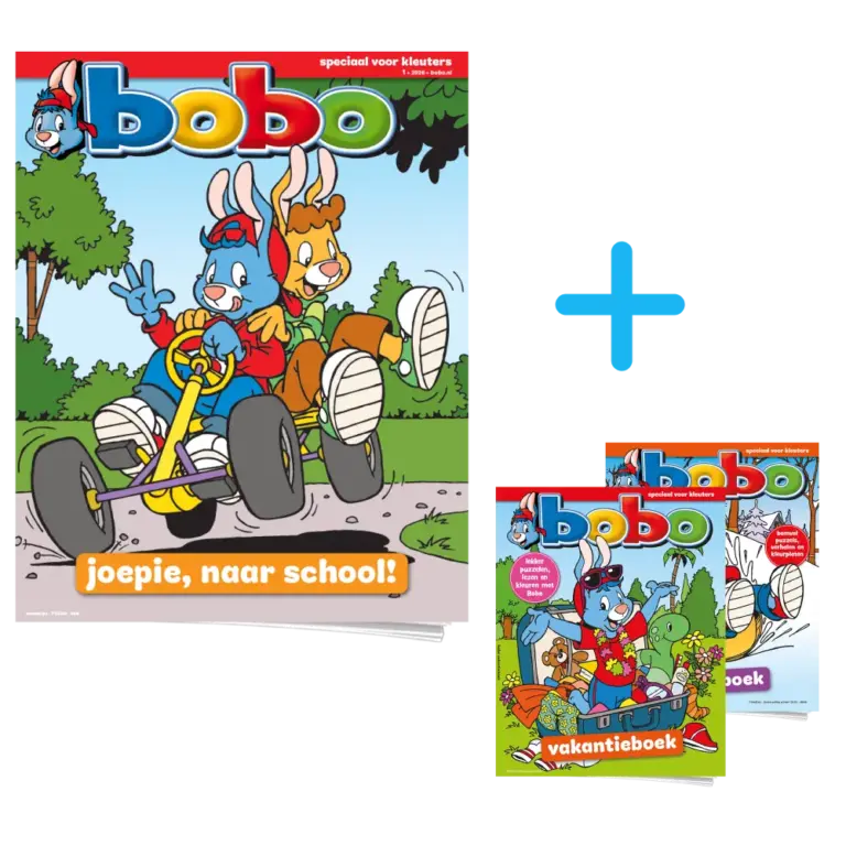 Bobo tijdschrift abonnement aanbieding met vakantieboek en winterboek