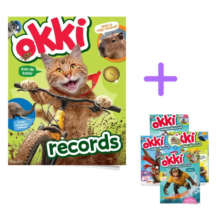 Okki tijdschrift abonnement aanbieding met vakantieboek en winterboek